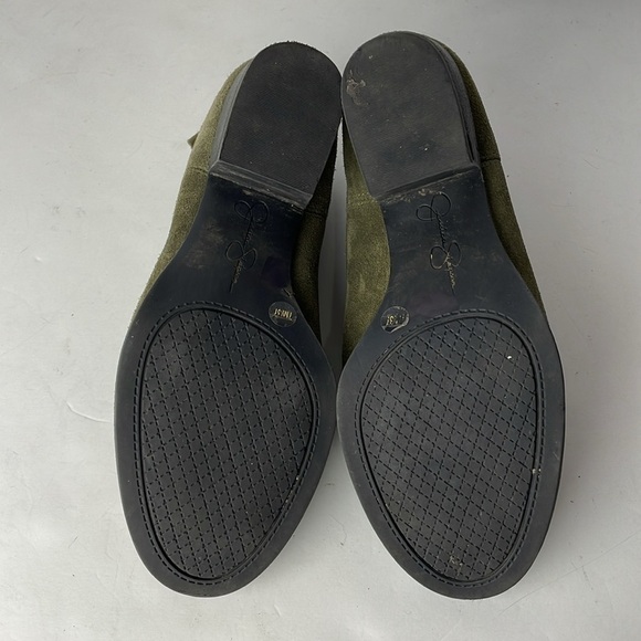 Jessica Simpson Dacia Green Suede Ankle Boots 7 - Picture 7 of 7